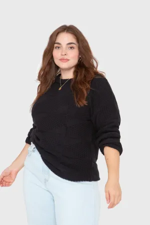 The Geo Knit - Black