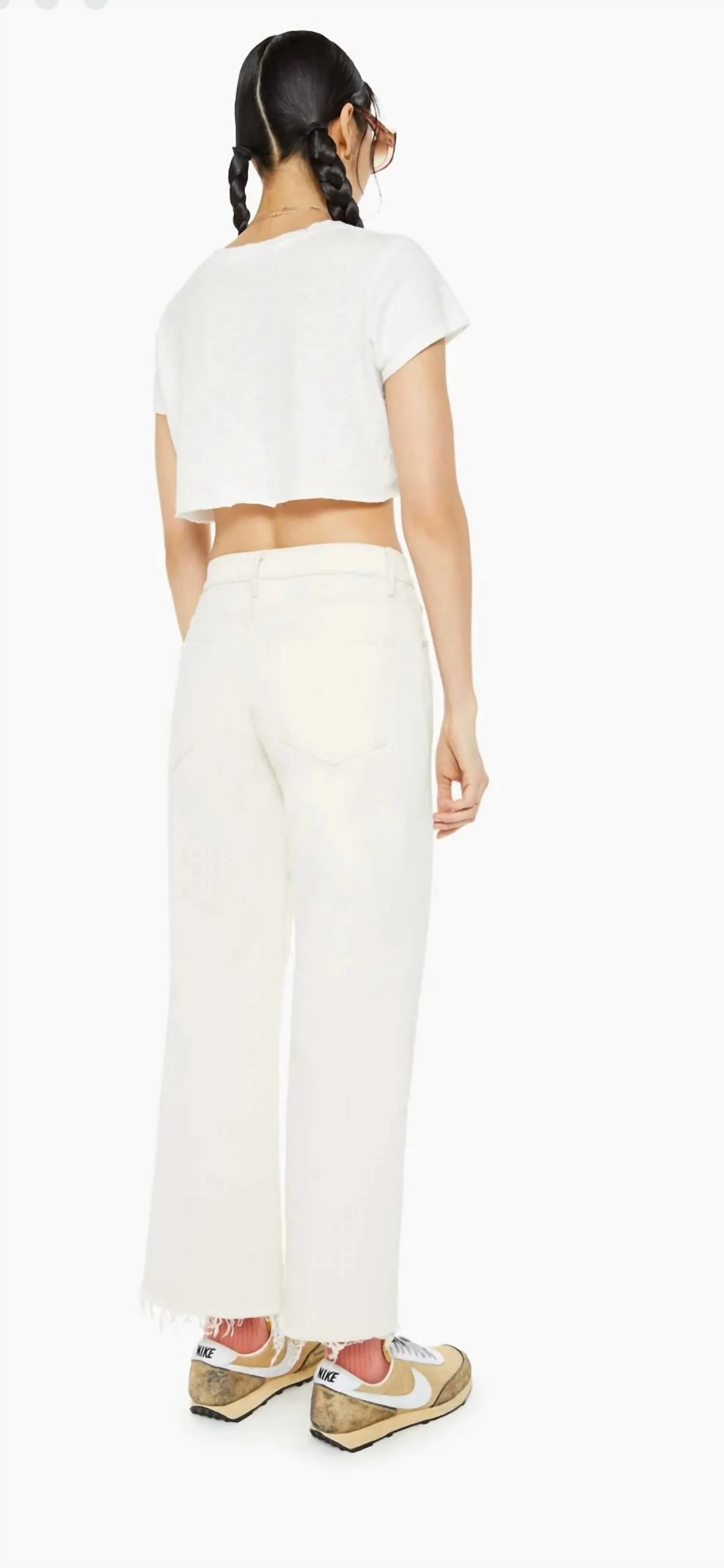 The Mid Rise Maven Ankle Fray Jeans