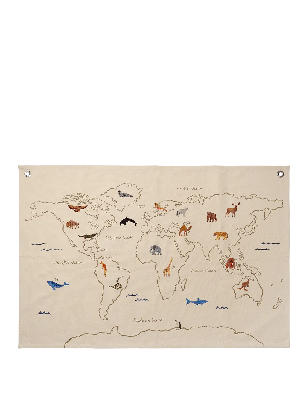 The World Textile Map - Off-White