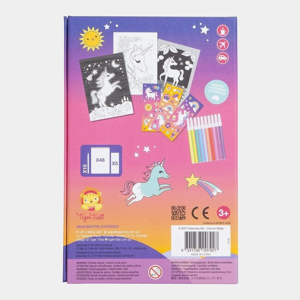Tiger Tribe Colouring Set - Unicorn Magic
