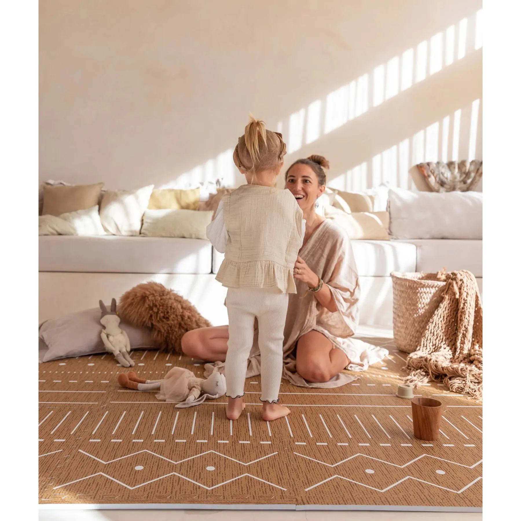 Toddlekind Prettier Playmat  - Berber Camel 120x180cm - 612