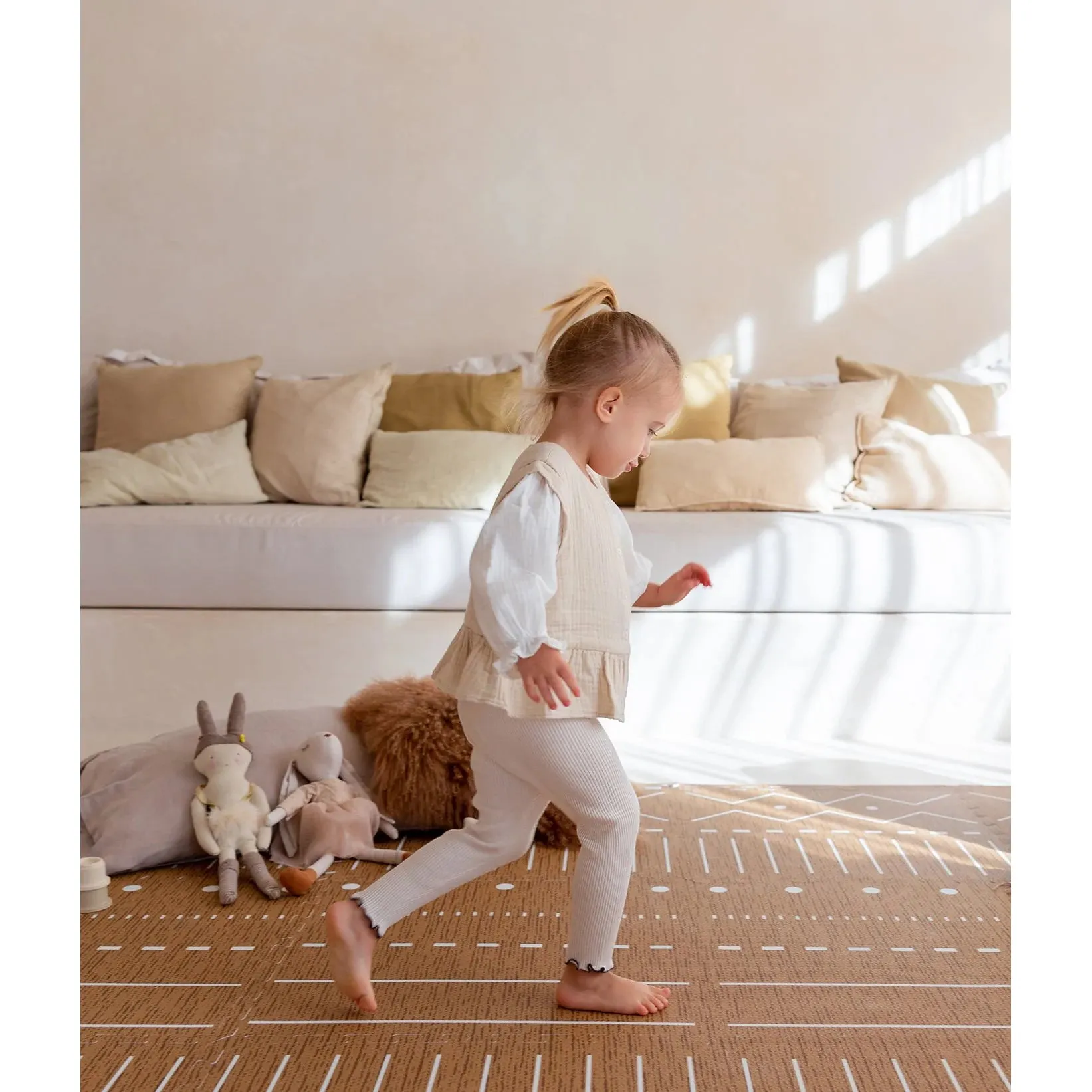 Toddlekind Prettier Playmat  - Berber Camel 120x180cm - 612