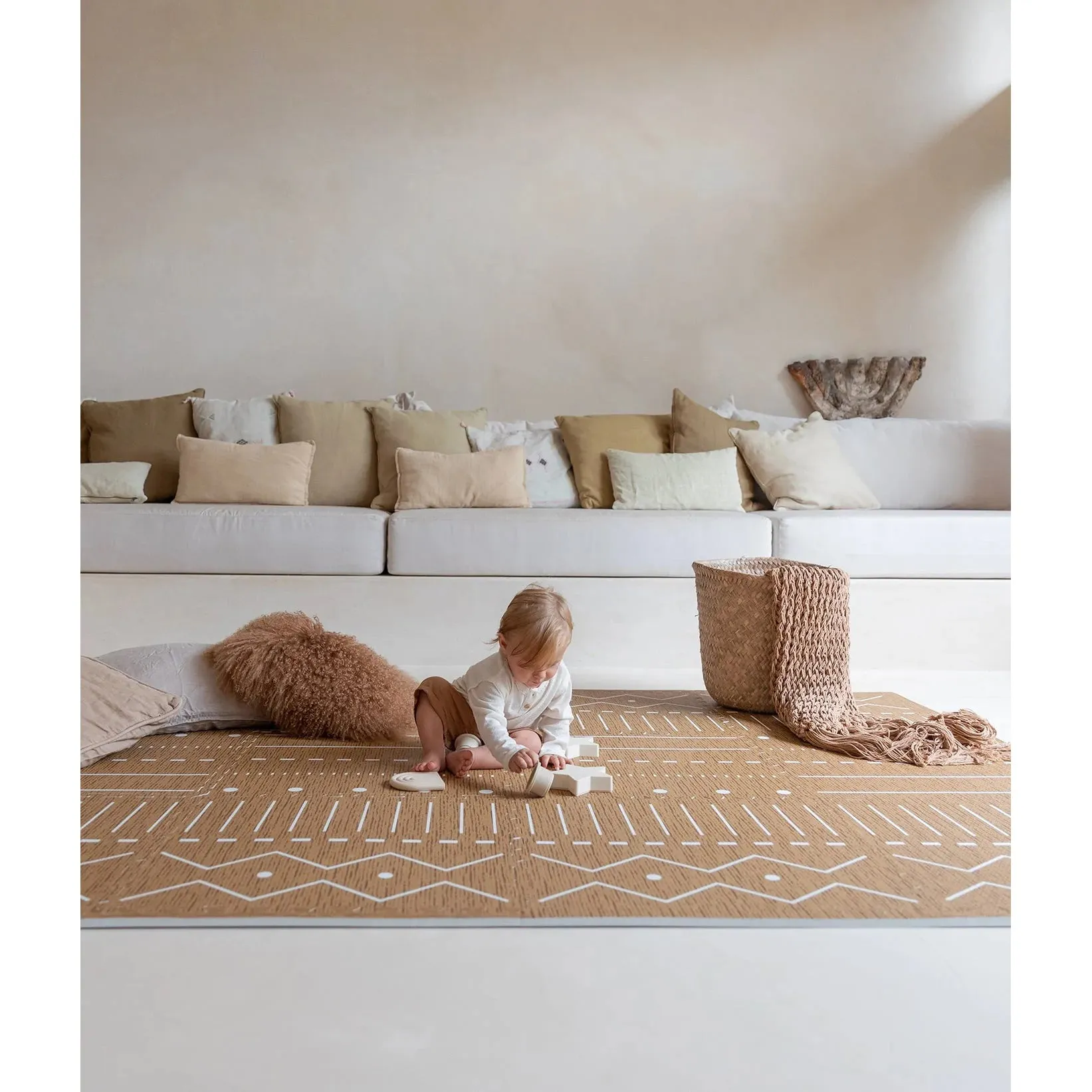 Toddlekind Prettier Playmat  - Berber Camel 120x180cm - 612