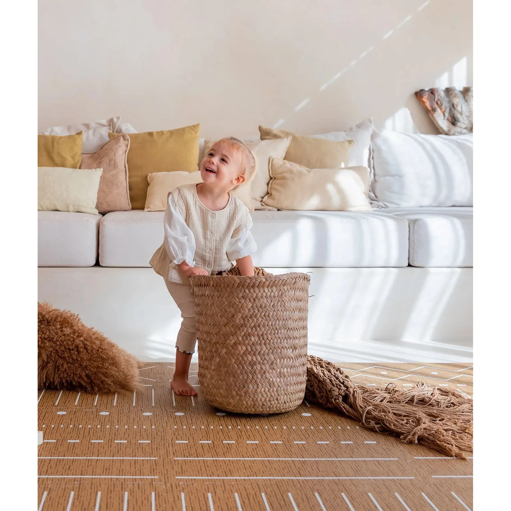Toddlekind Prettier Playmat  - Berber Camel 120x180cm - 612