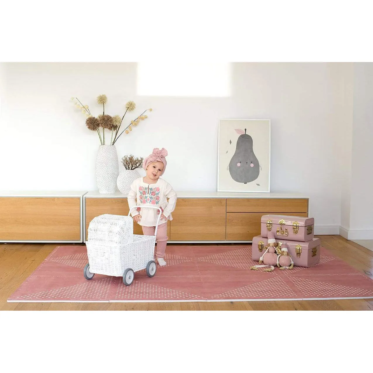 Toddlekind Prettier Playmat  - Earth Ash Rose 120x180cm - 612