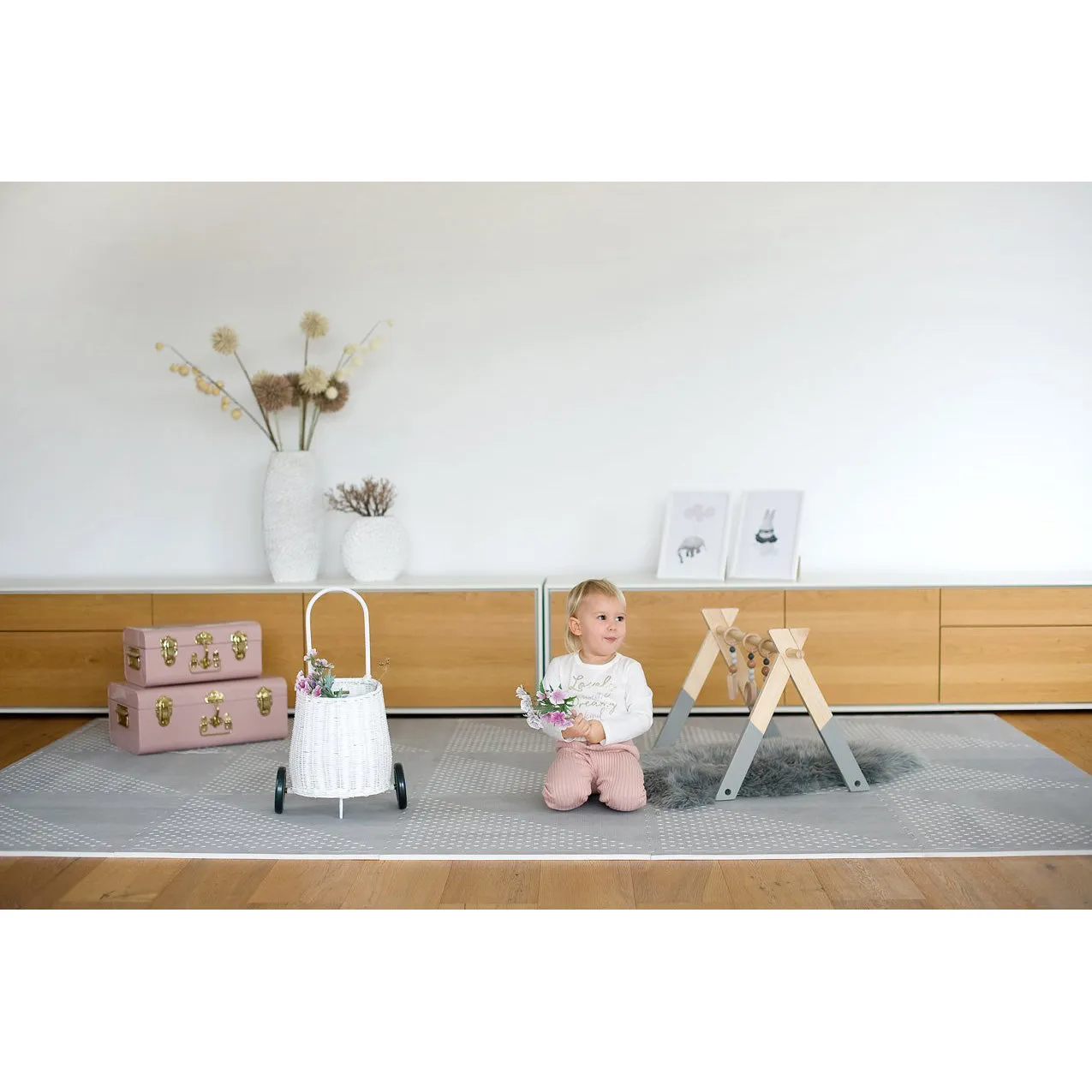 Toddlekind Prettier Playmat  - Earth Dove 120x180cm - 612