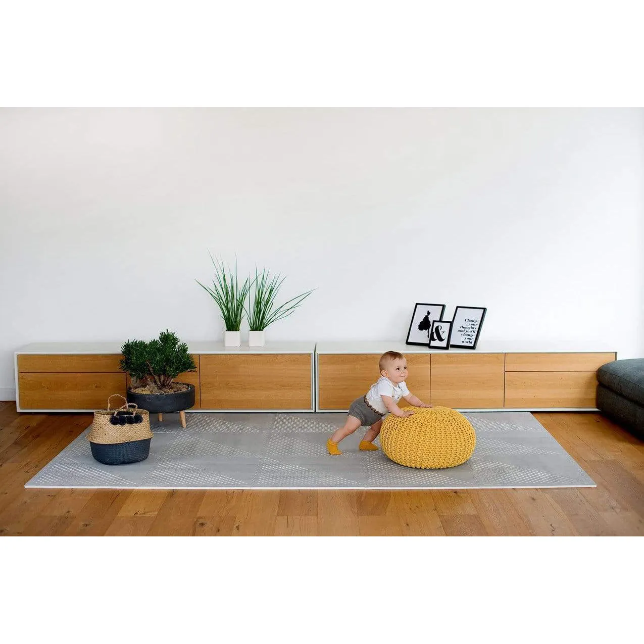 Toddlekind Prettier Playmat  - Earth Dove 120x180cm - 612
