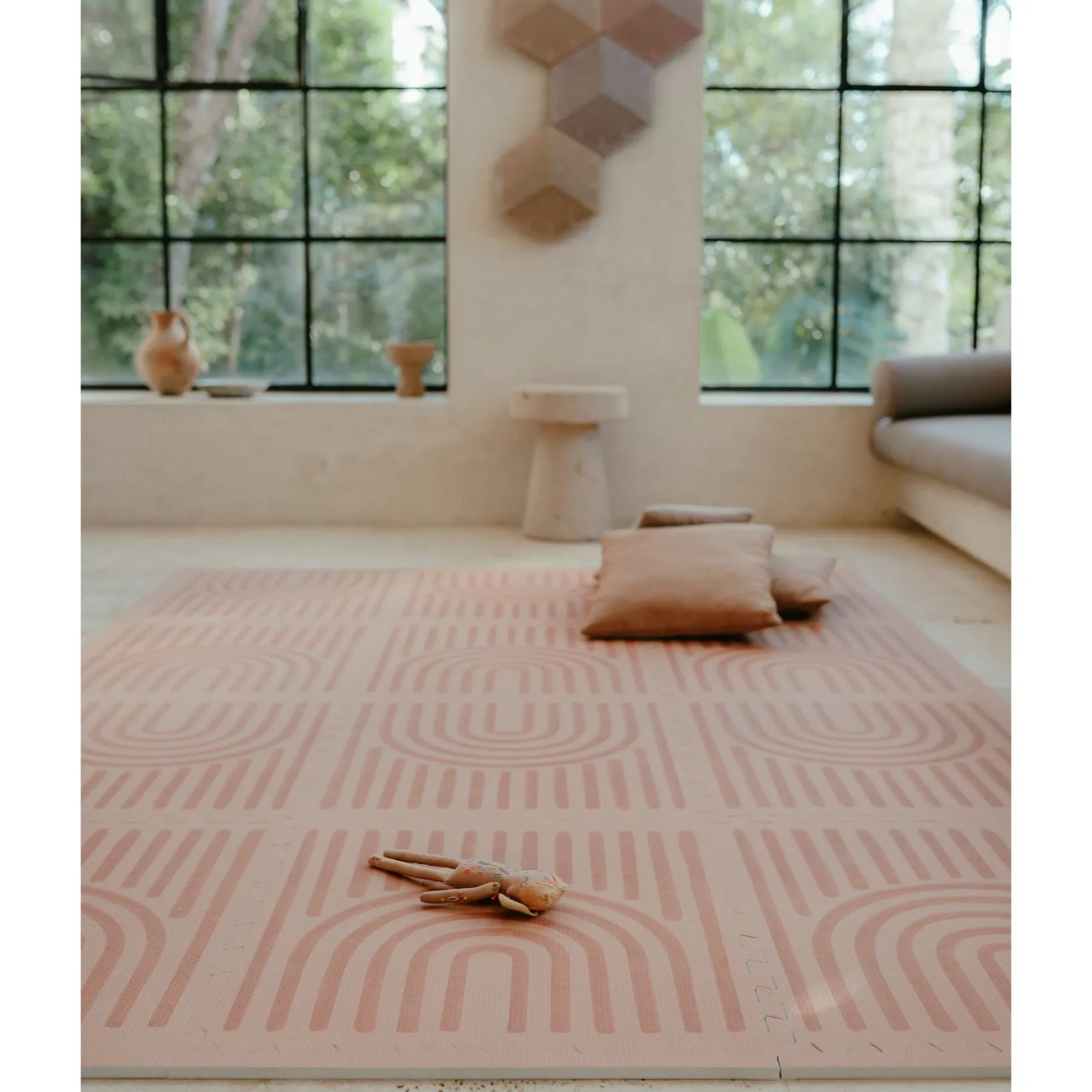 Toddlekind Prettier Playmat  - Linear Camel 120x180cm - 612
