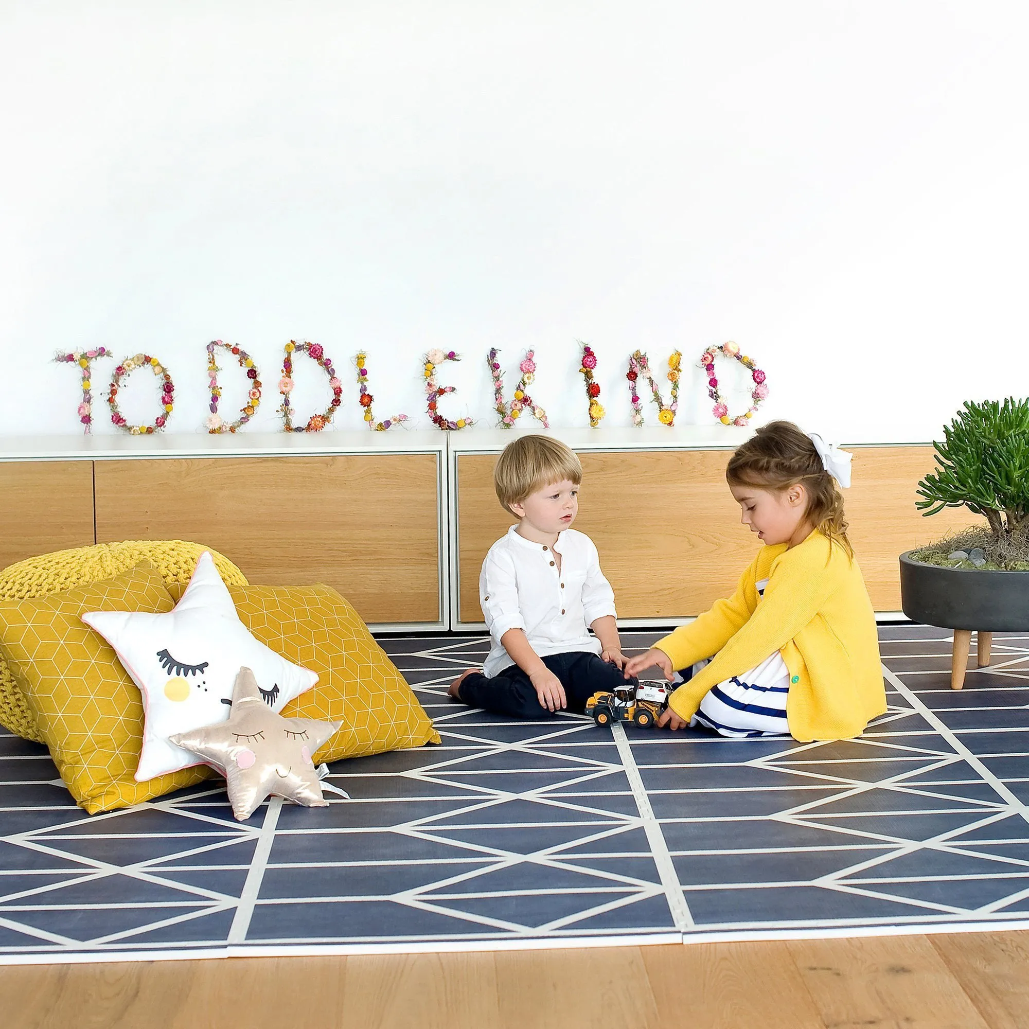 Toddlekind Prettier Playmat  - Nordic Petroleum 120x180cm - 612