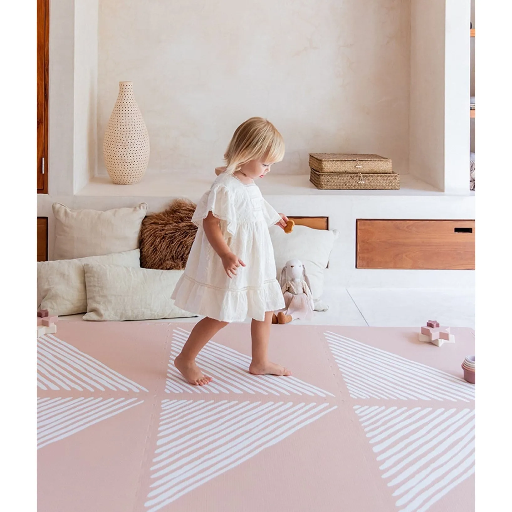 Toddlekind Prettier Playmat  - Sandy Lines Sea Shell 120x180cm - 612