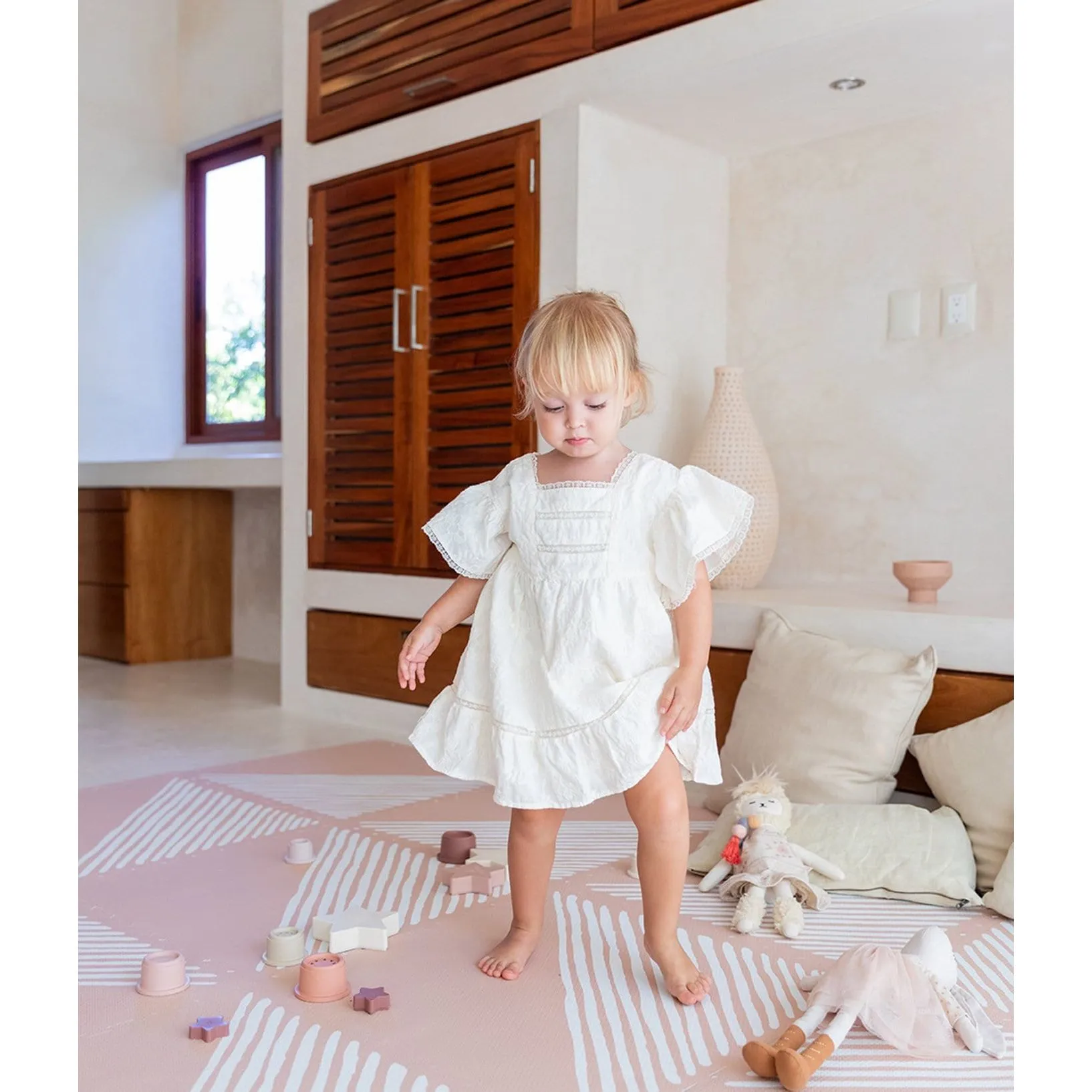 Toddlekind Prettier Playmat  - Sandy Lines Sea Shell 120x180cm - 612
