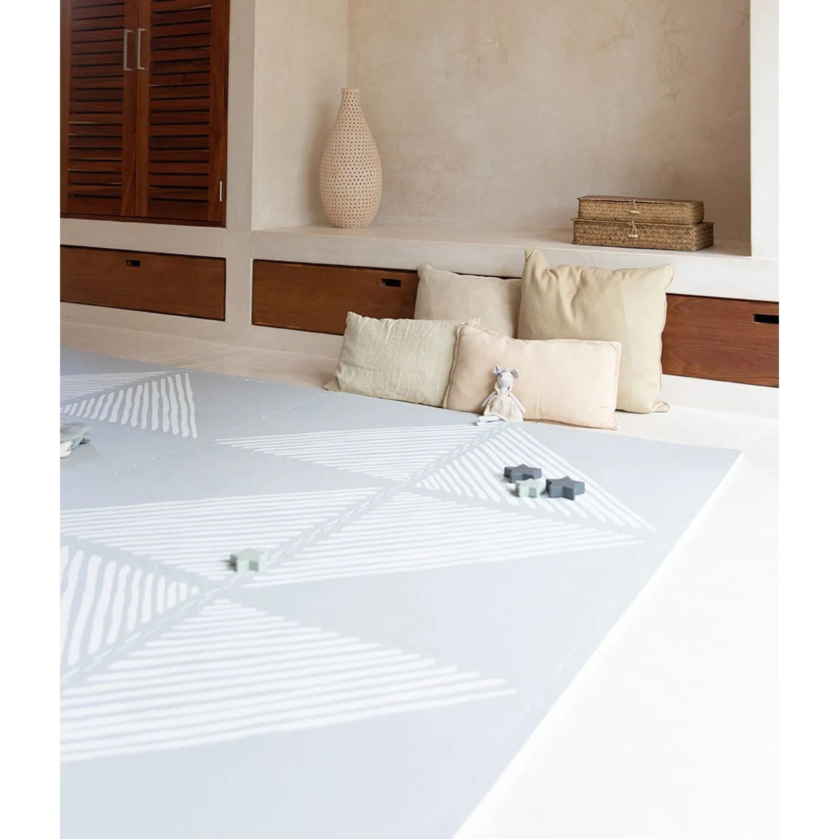 Toddlekind Prettier Playmat  - Sandy Lines Stone 120x180cm - 612