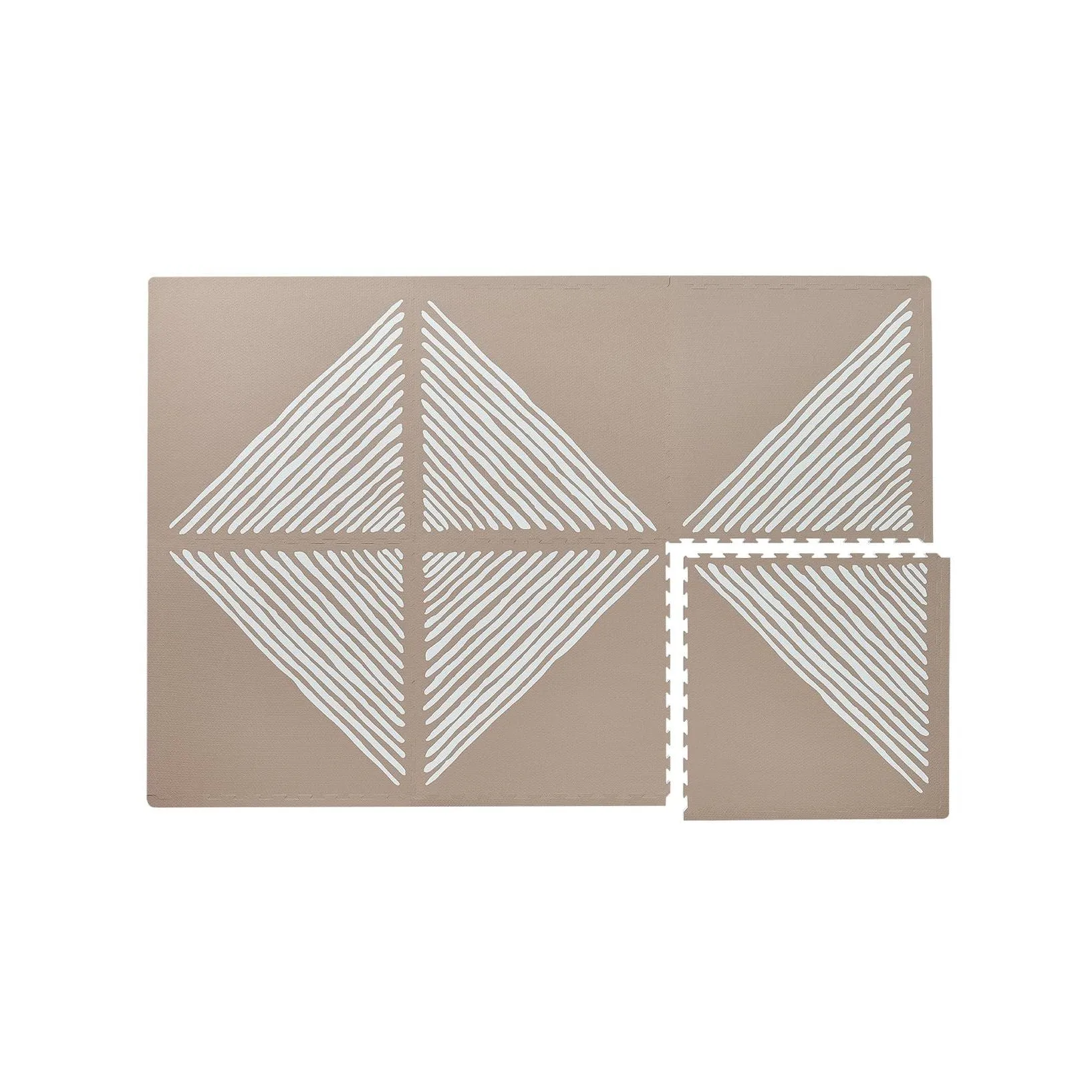 Toddlekind Prettier Playmat  - Sandy Lines Tan 120x180cm - 612