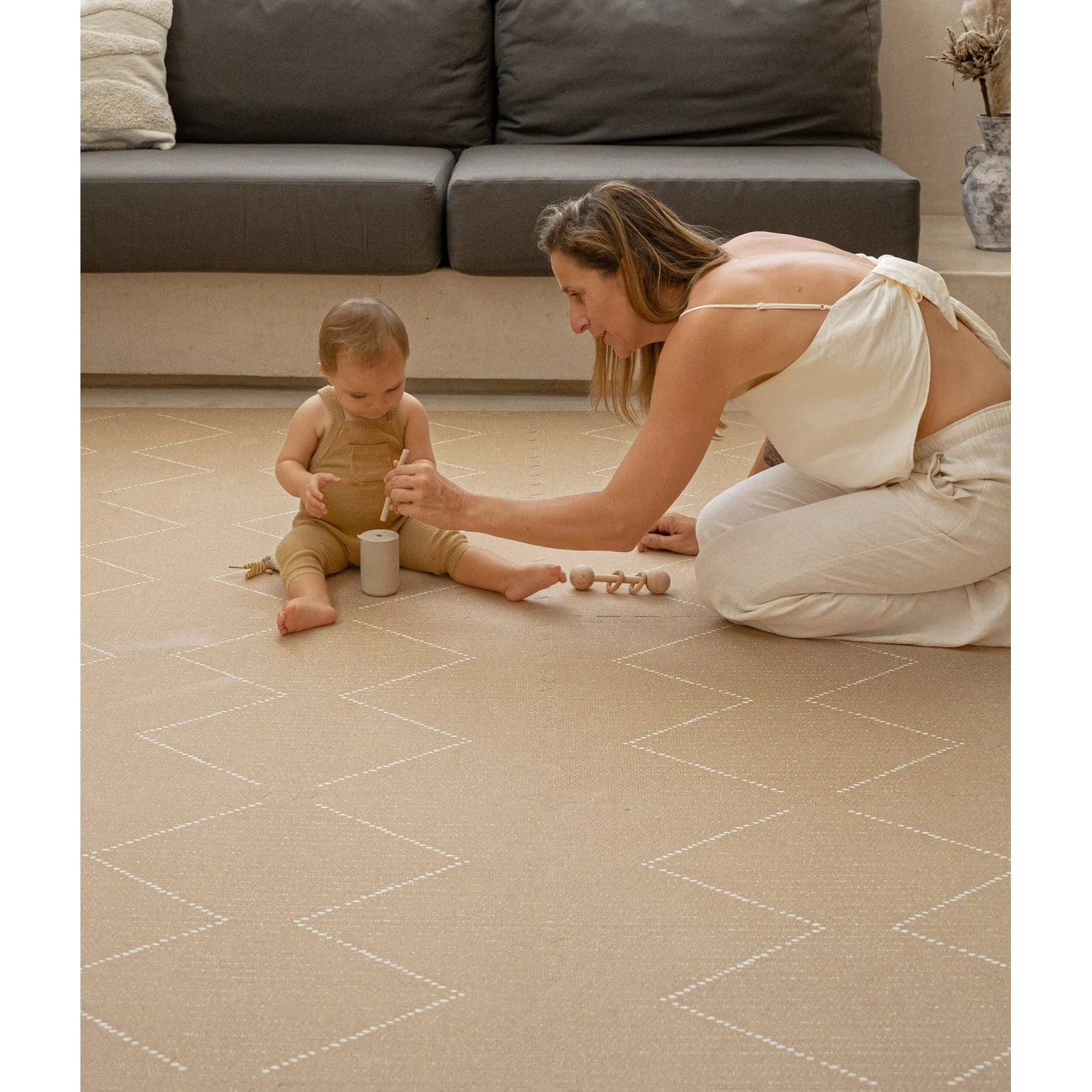Toddlekind Prettier Playmat  - Tulum Sandstone 120x180cm - 612