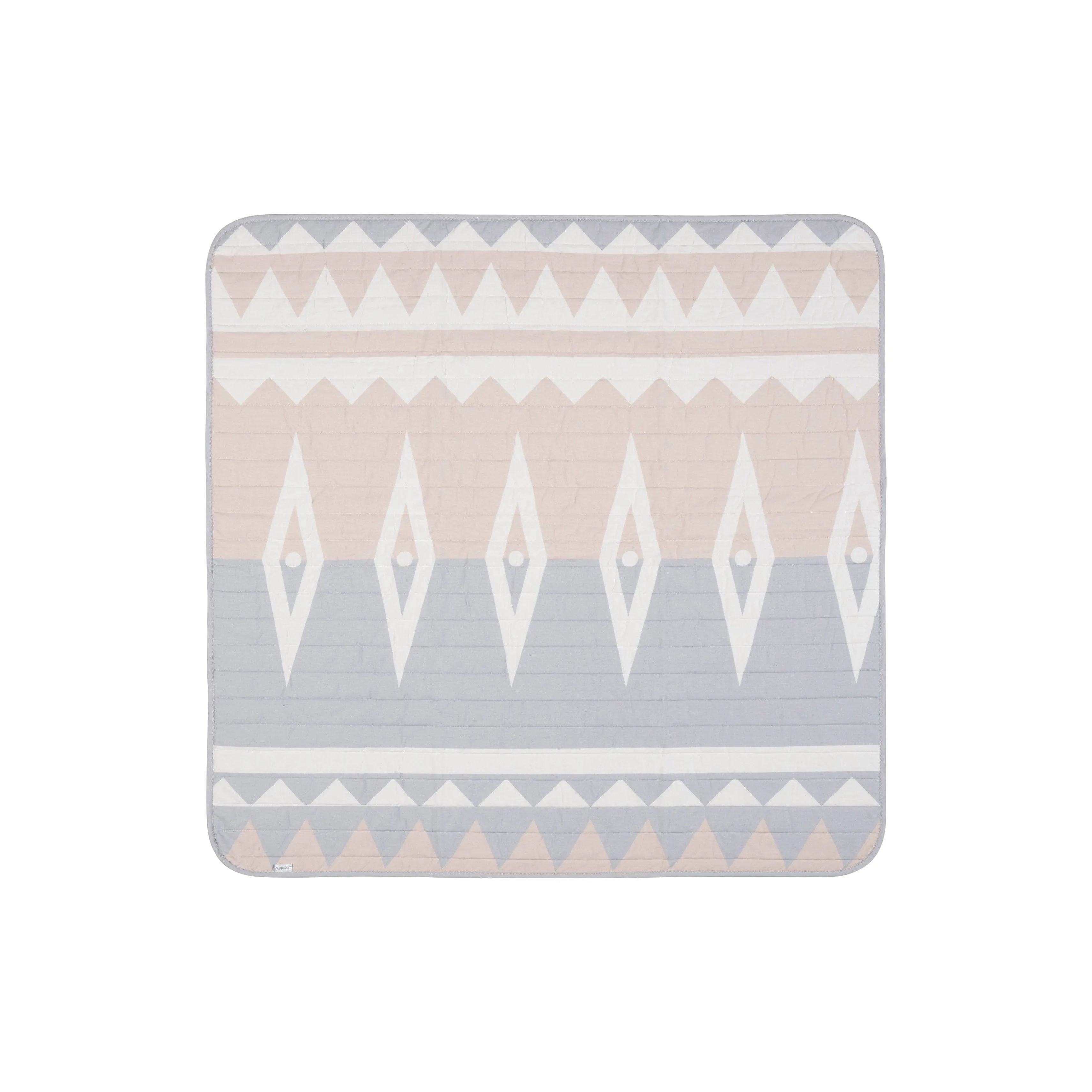 Toddlekind Waterproof Organic Travel Mat - Blush - 120x120cm