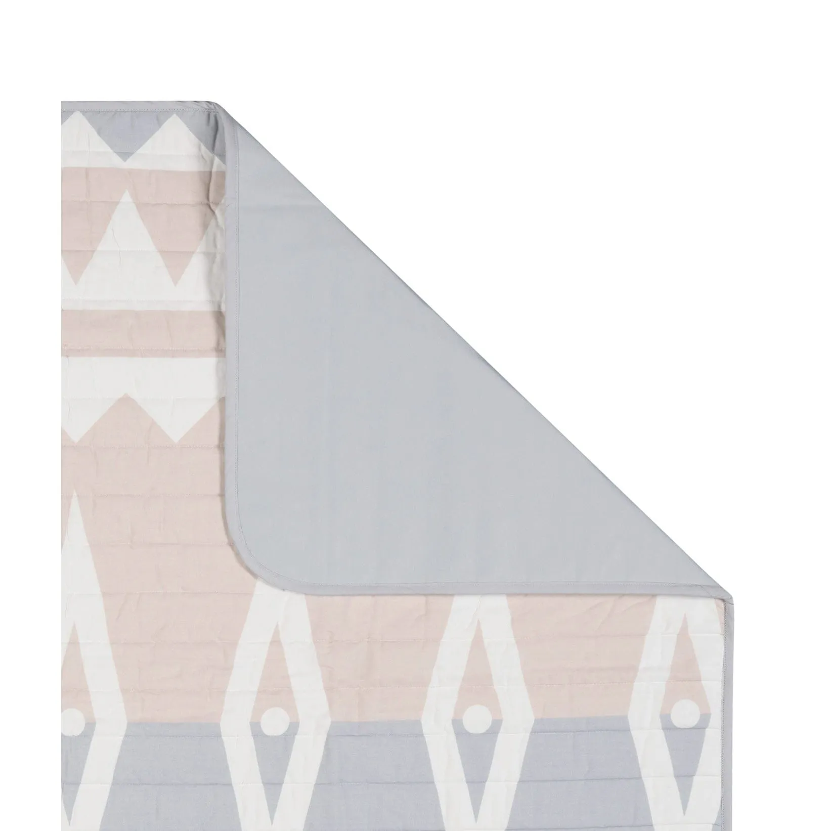 Toddlekind Waterproof Organic Travel Mat - Blush - 120x120cm