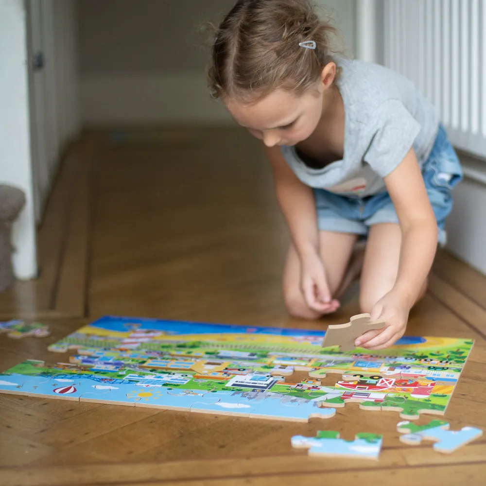 Transport Town Floor Puzzle