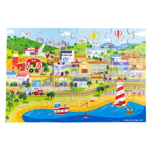 Transport Town Floor Puzzle
