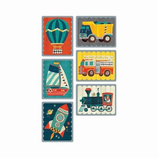 Transportation Puzzle Sticks - Mudpuppy