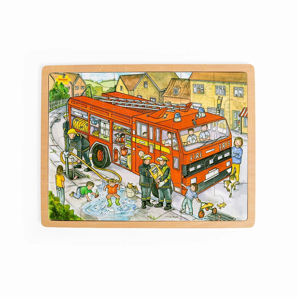 Tray Puzzle Fire Engine