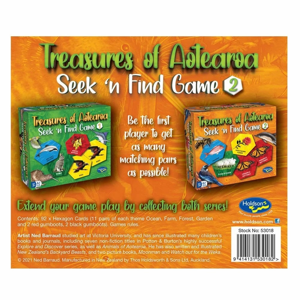 Treasures of Aotearoa Seek n' Find game