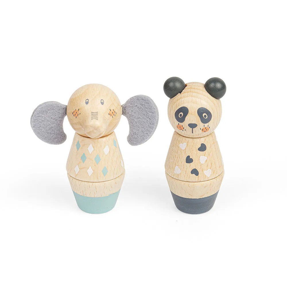 Twist & Match Animals - Panda, Elephant