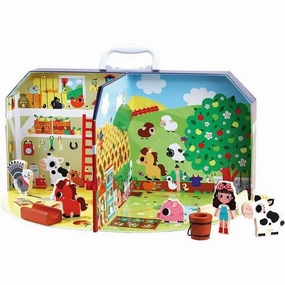 Vilac Farm in Suitcase