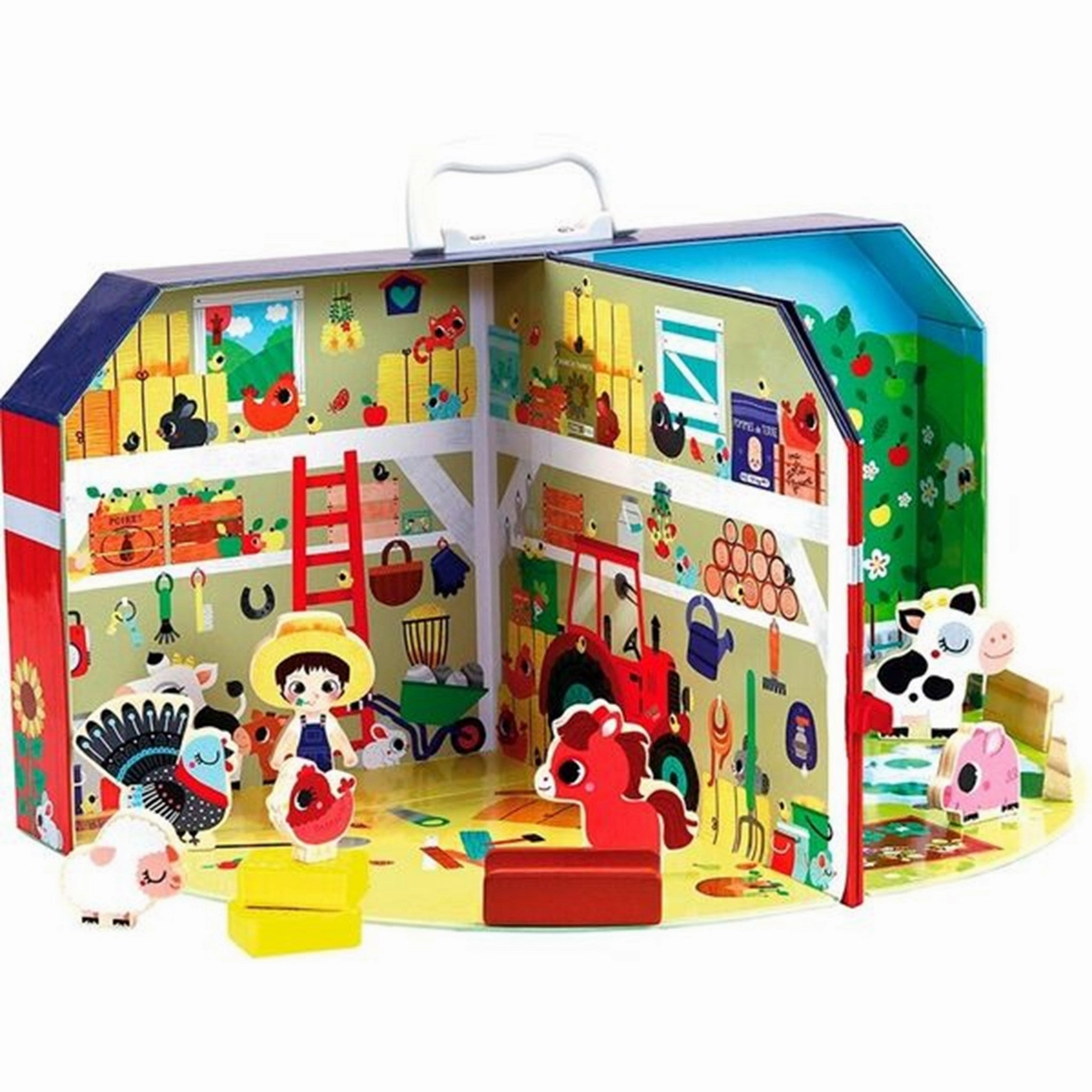 Vilac Farm in Suitcase