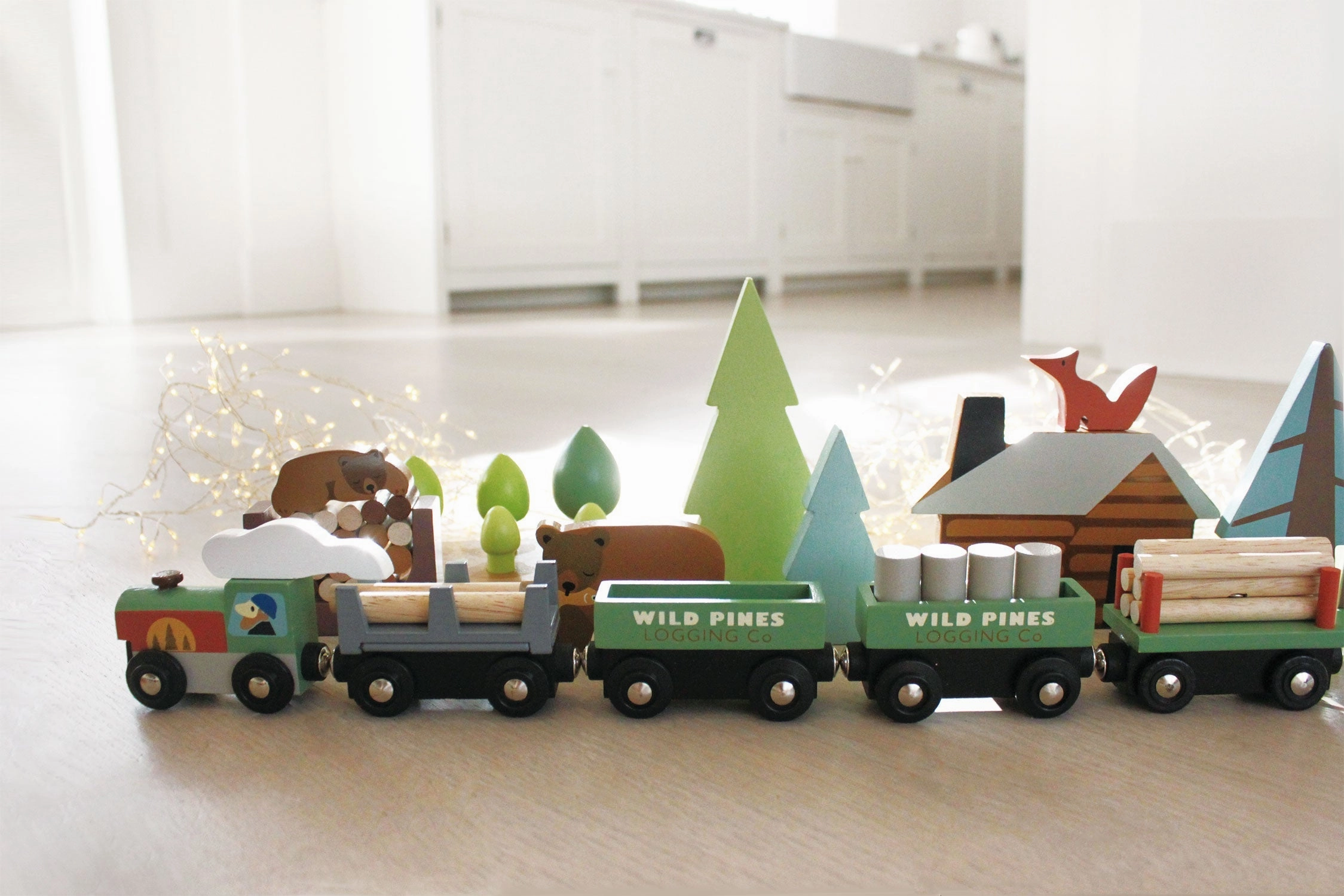 Wild Pines Wooden Train Set