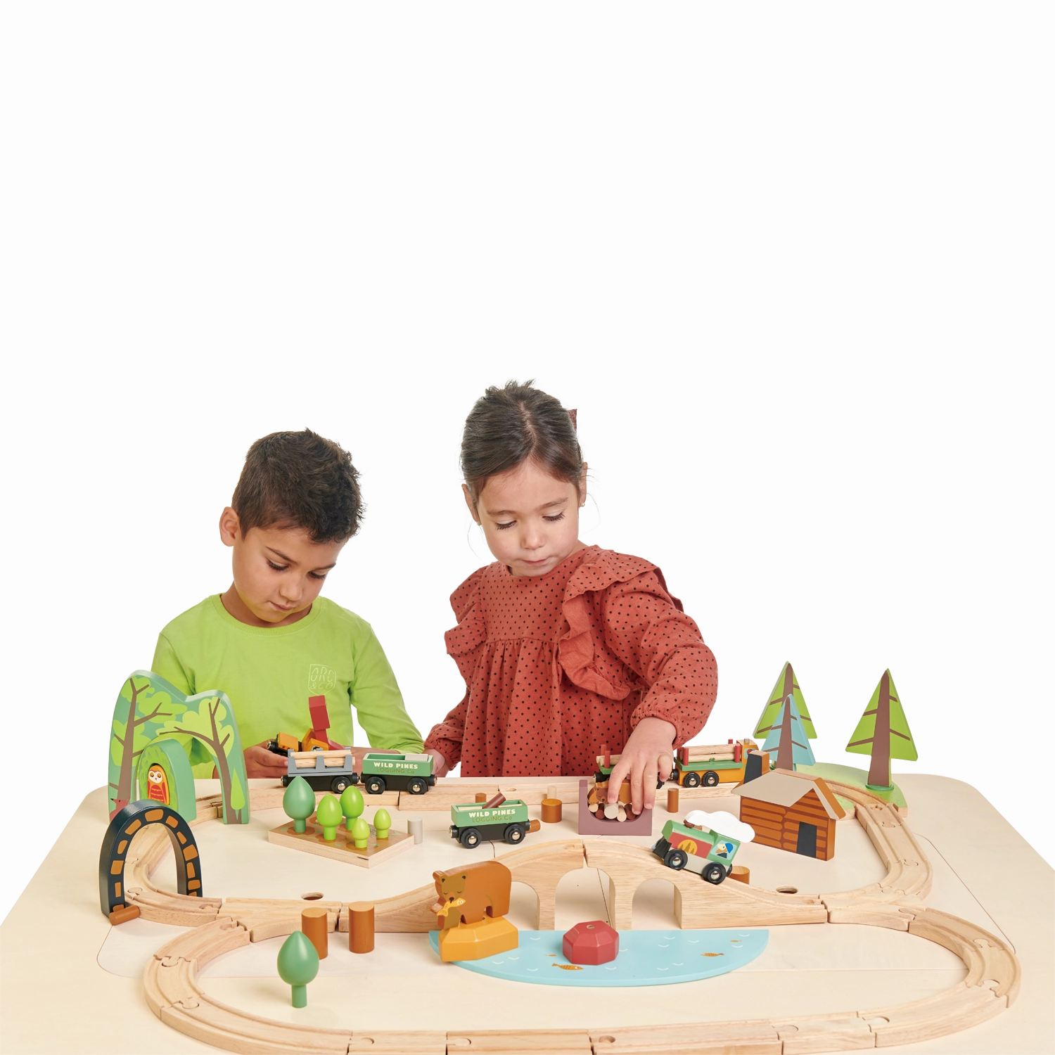 Wild Pines Wooden Train Set