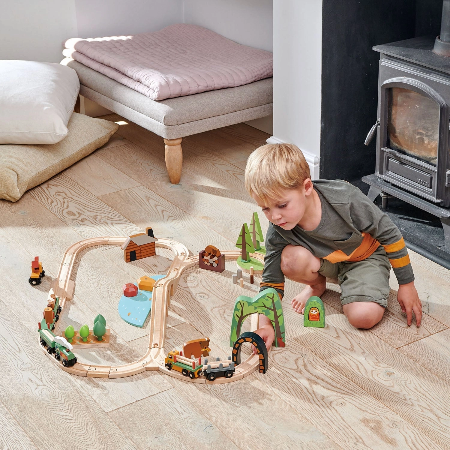 Wild Pines Wooden Train Set