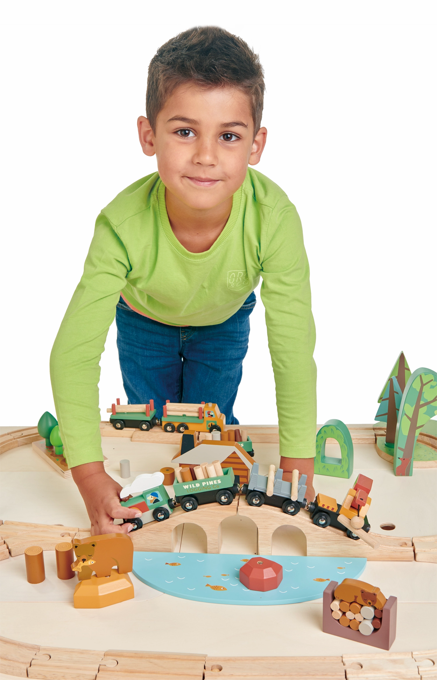 Wild Pines Wooden Train Set