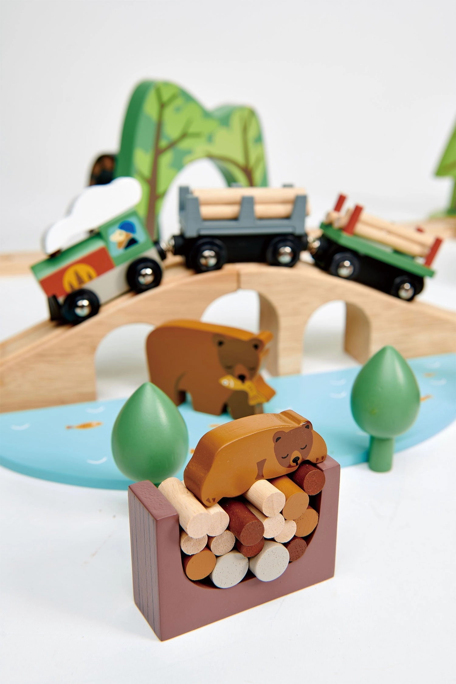 Wild Pines Wooden Train Set