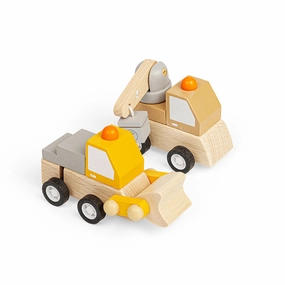 Wind Up Trucks - Crane, Digger