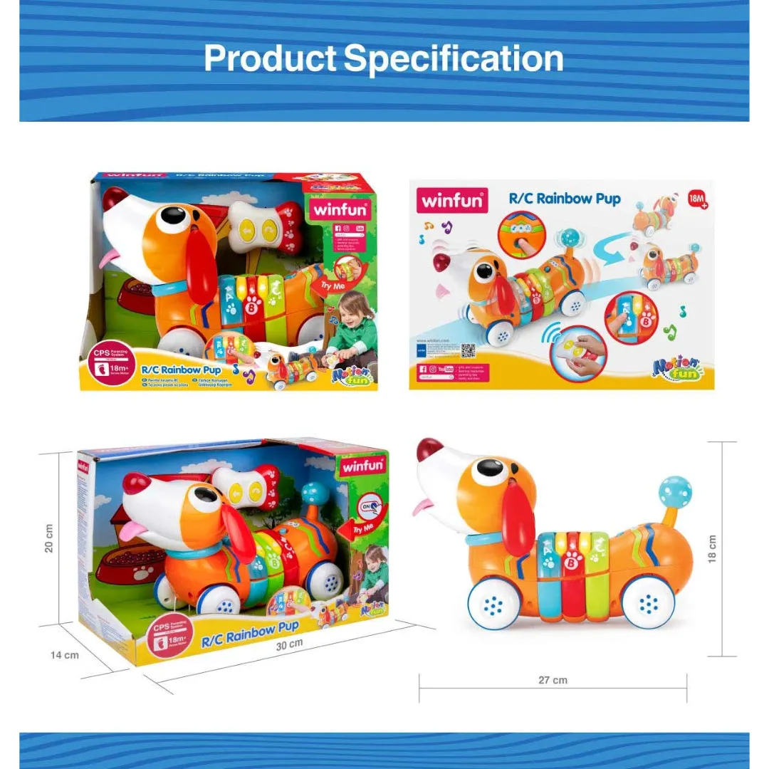 Winfun Remote Control Rainbow Pup - Ages 18M and up