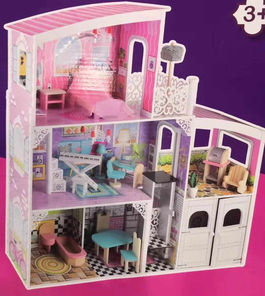 Wooden Doll barbie house