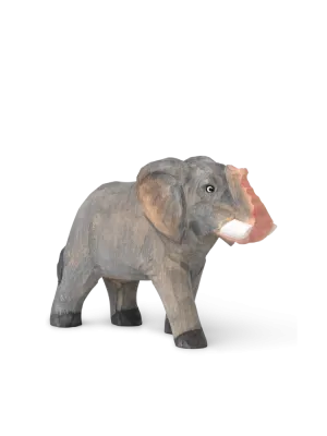 Wooden Safari Animal - Hand Carved - Elephant