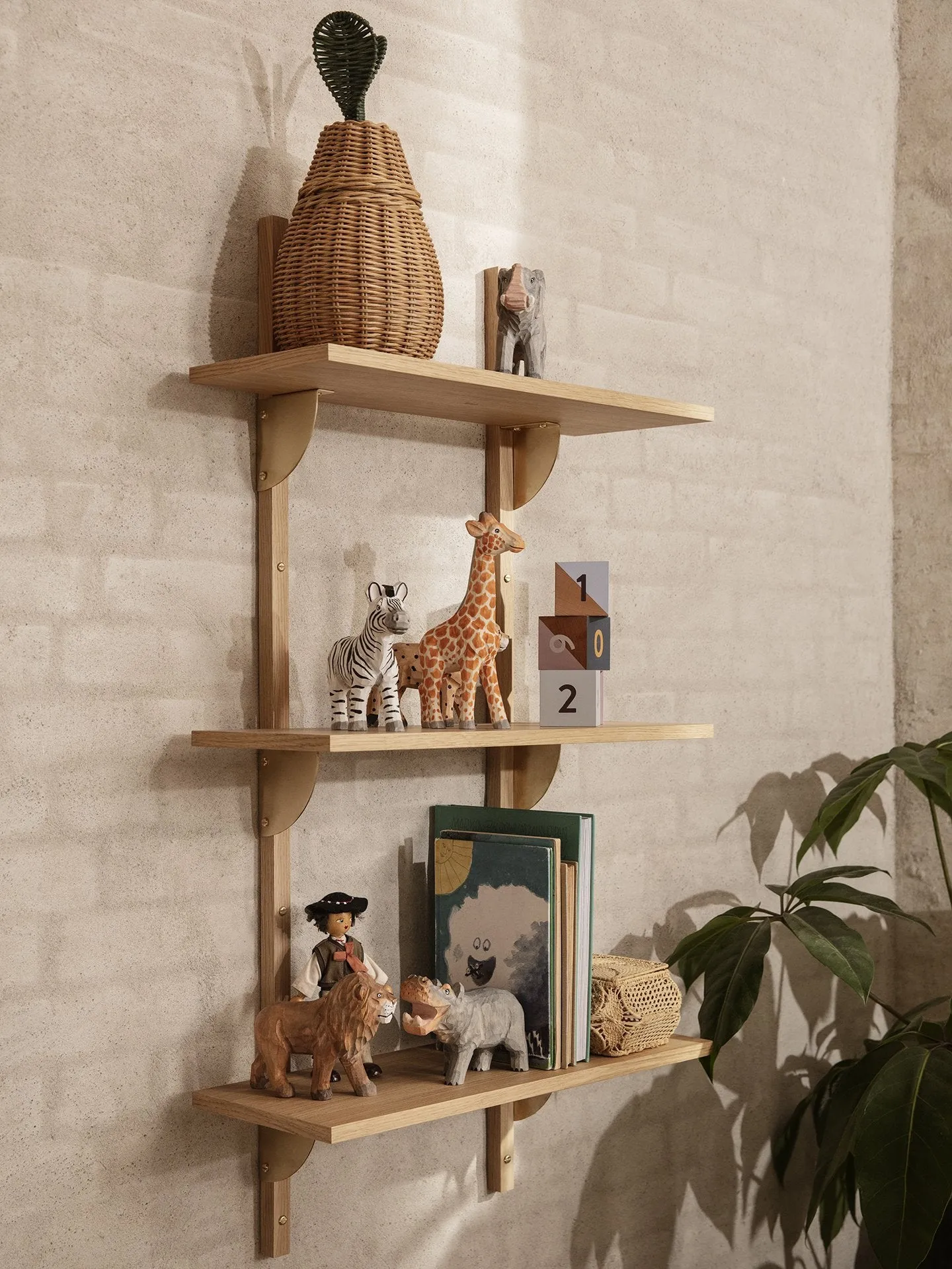 Wooden Safari Animal - Hand Carved - Elephant
