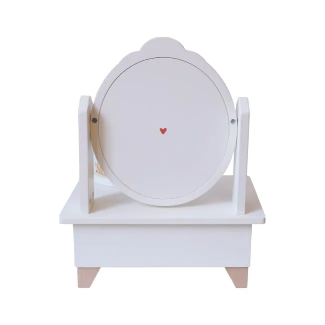 Wooden Toy - Mini Dressing Table - Terracotta Hearts
