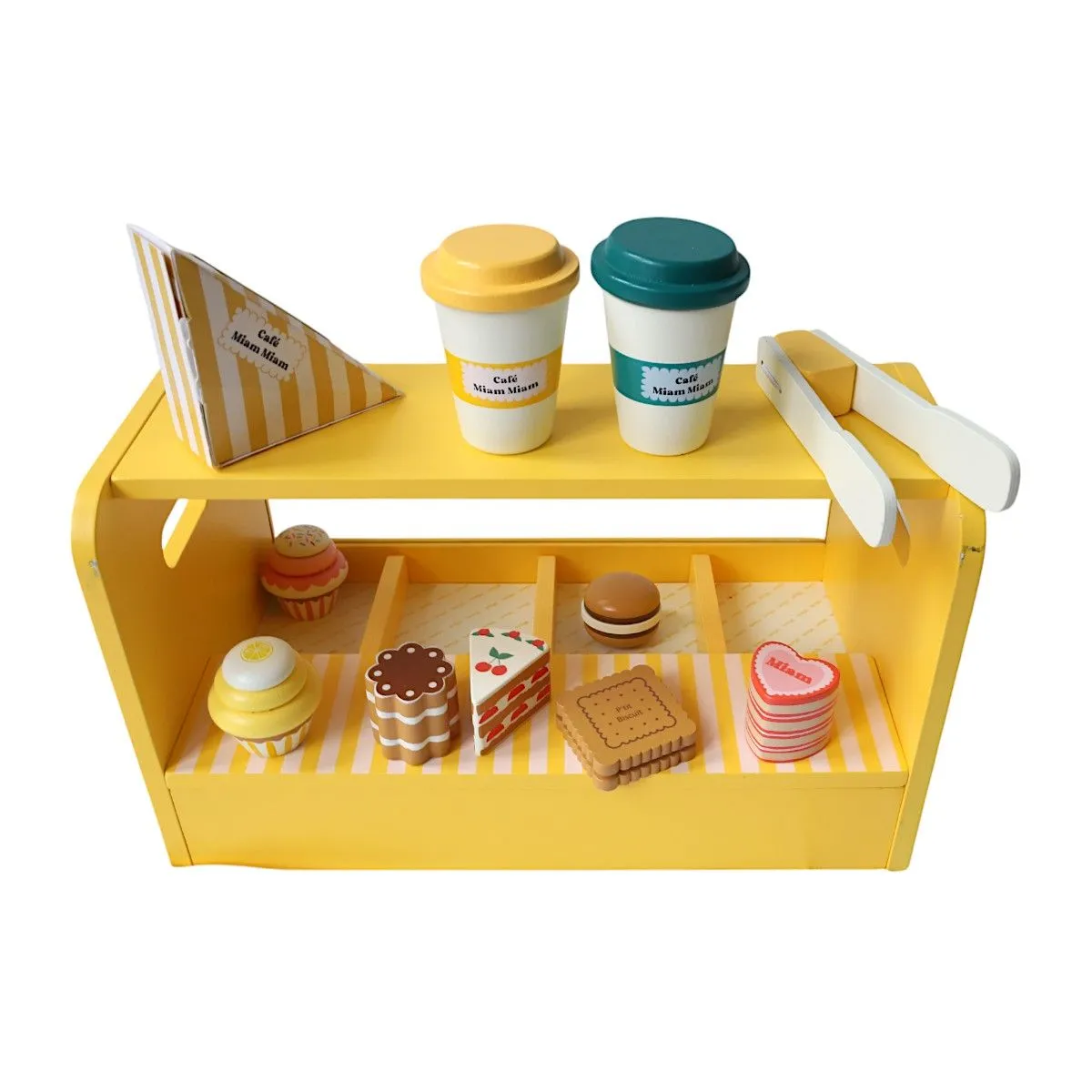 Wooden Toy - Pastry And Coffee Stand