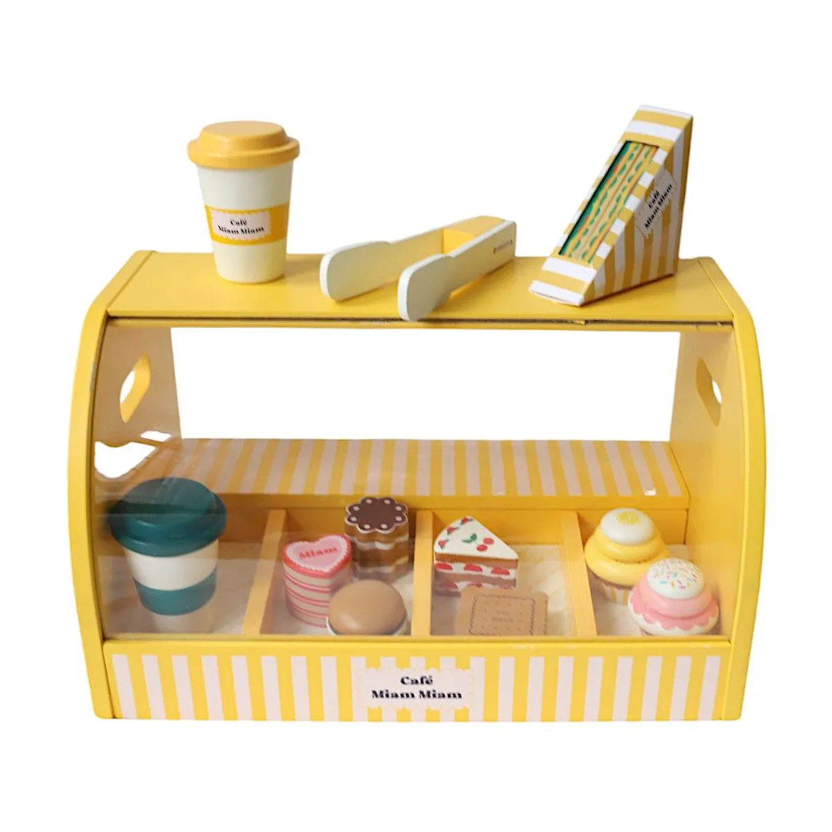 Wooden Toy - Pastry And Coffee Stand
