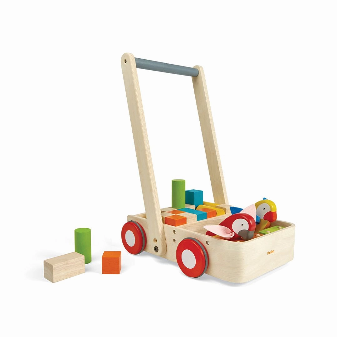Wooden Bird Walker Wagon