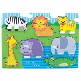 Wooden Chunky Puzzle 7pcs Safari