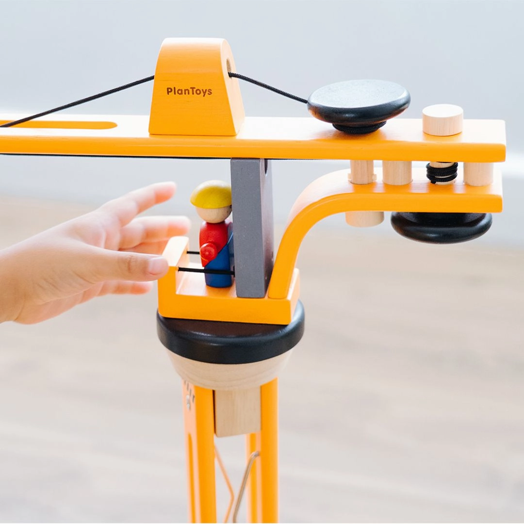 Wooden Construction Toys Crane Set