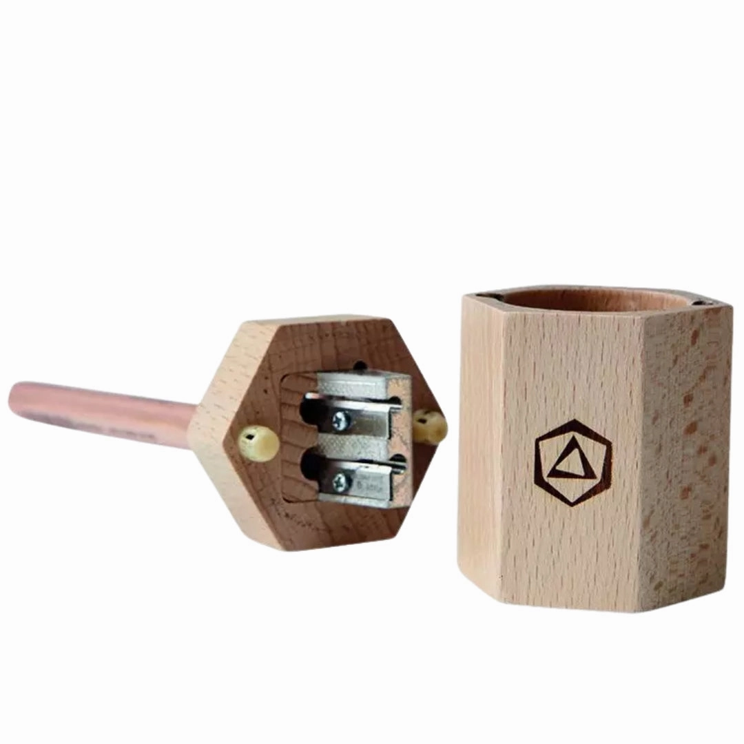 Wooden Dual Pencil Sharpener