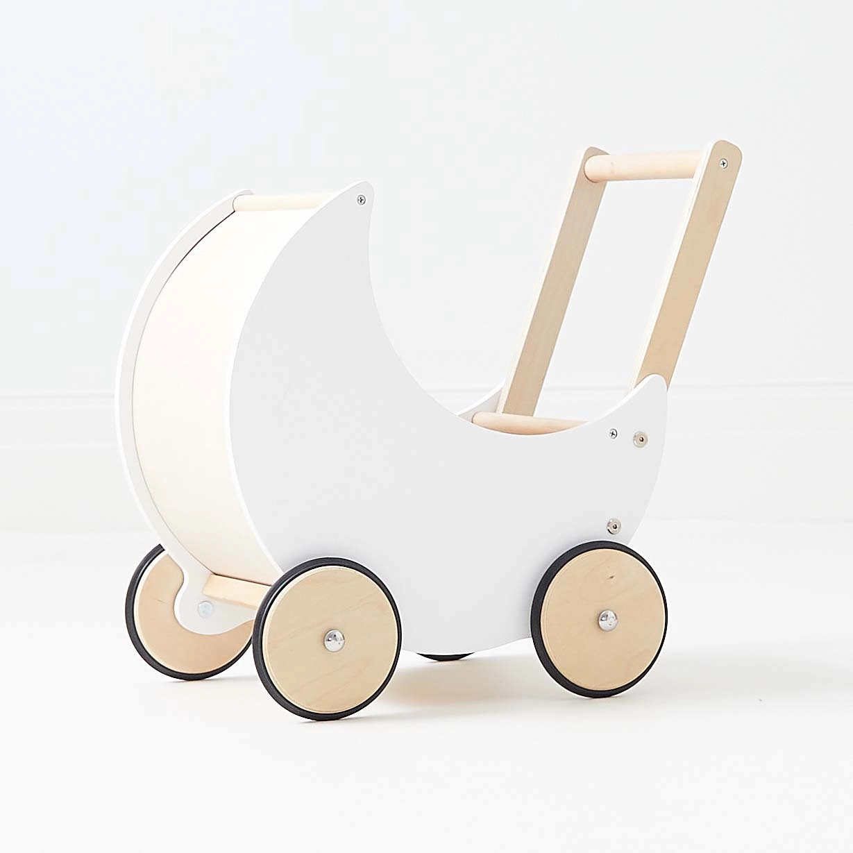 Wooden Moon Doll Pram