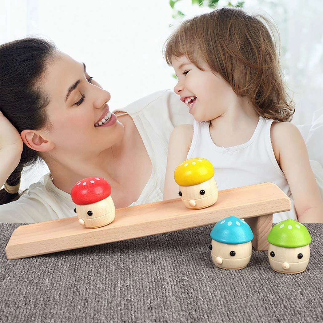 Wooden Mushroom slide play