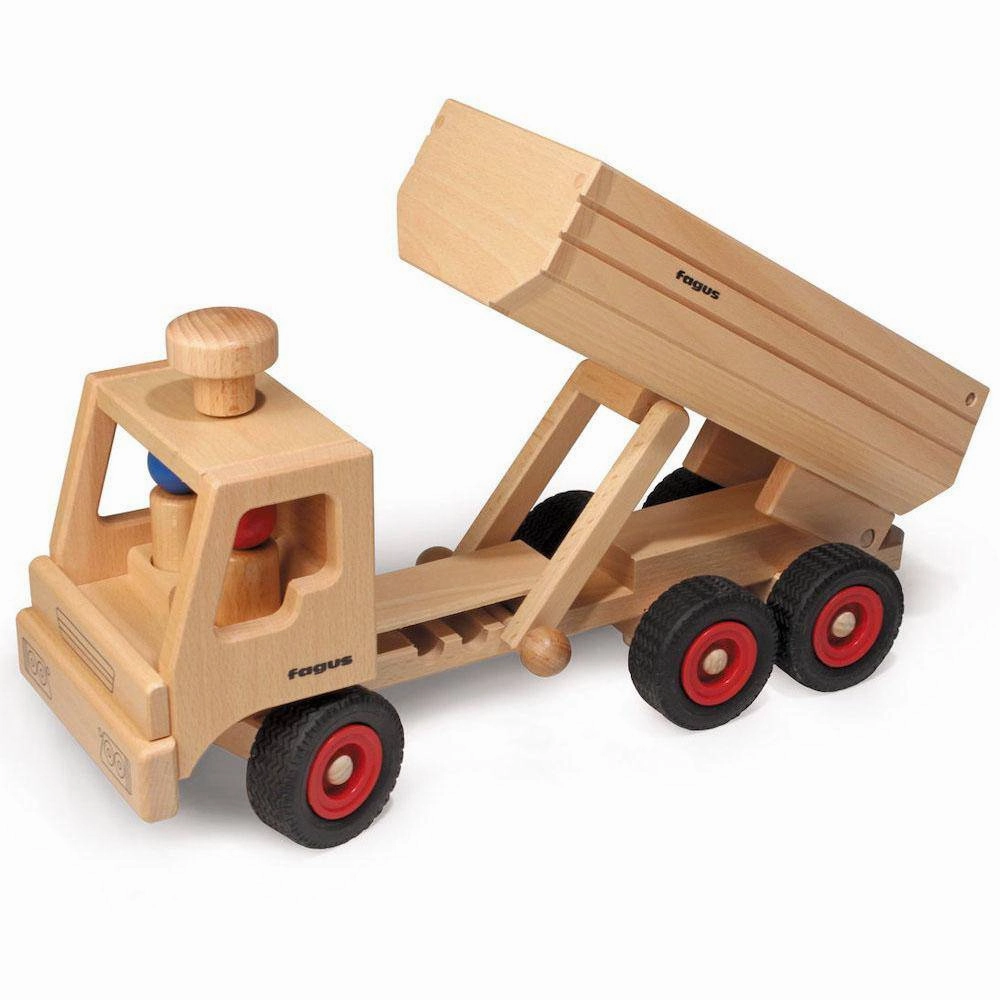 Wooden Toy Tipper Dump Truck