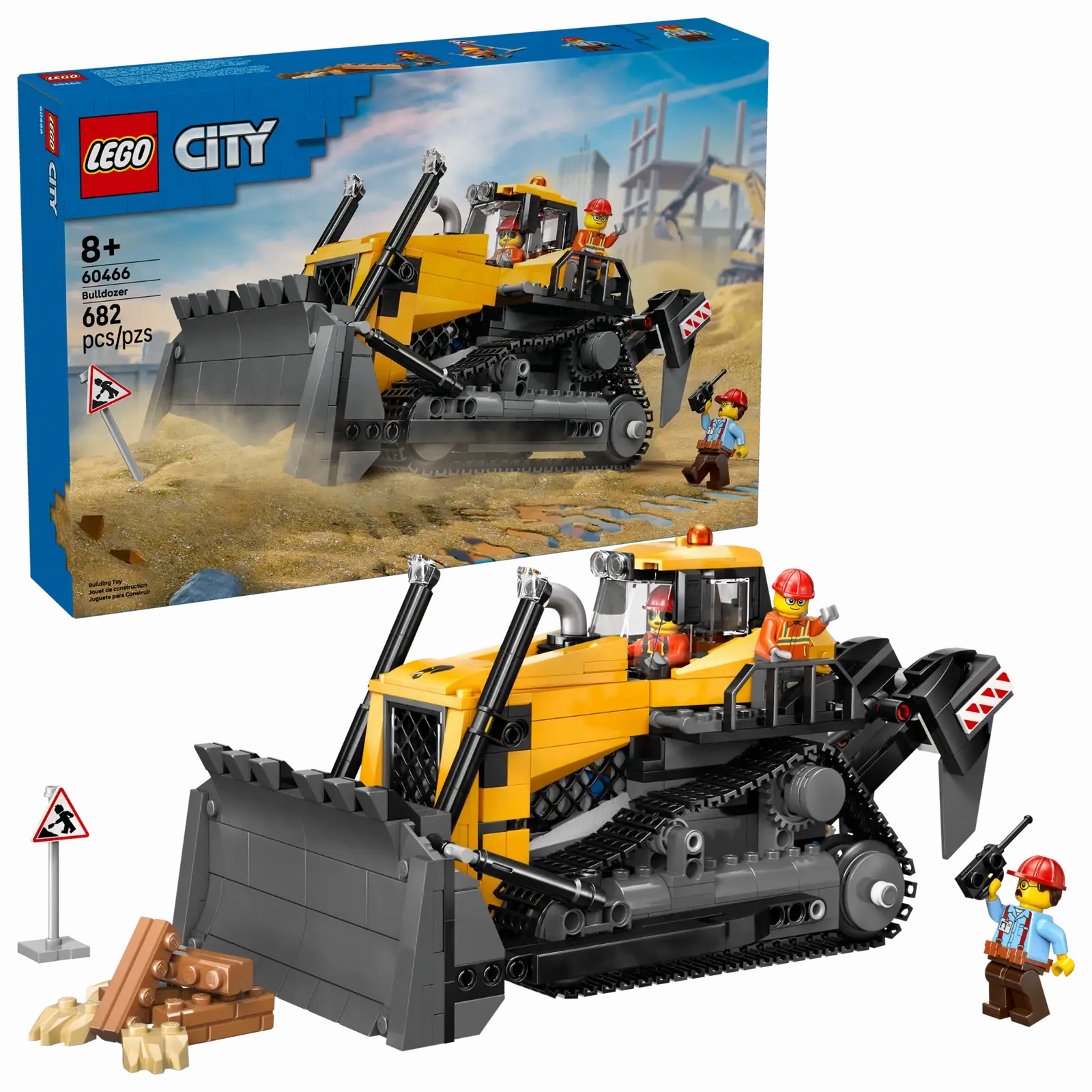 Yellow Bulldozer Lego 60466